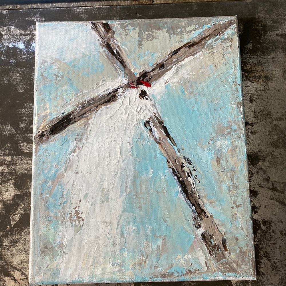 8 x 10 original painting “It is finished”